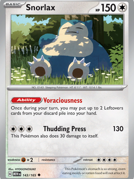 Snorlax (143/165) [Scarlet & Violet: 151]