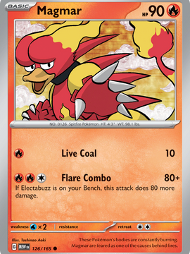 Magmar (126/165) [Scarlet & Violet: 151]