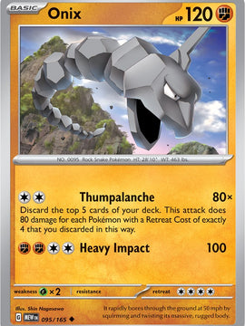 Onix (095/165) [Scarlet & Violet: 151]