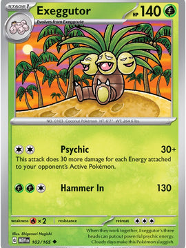 Exeggutor (103/165) [Scarlet & Violet: 151]