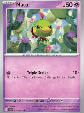 Natu (025/091) [Scarlet & Violet: Paldean Fates]