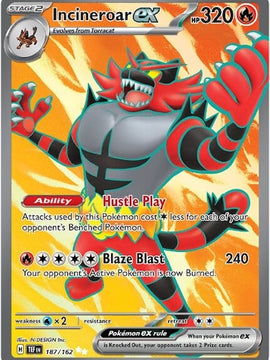 Incineroar ex (187/162) [Scarlet & Violet: Temporal Forces]