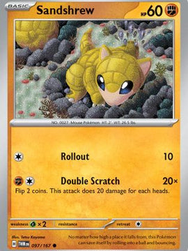 Sandshrew (97) [SV06: Twilight Masquerade] Reverse Holofoil