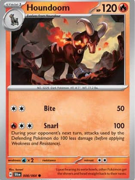 Houndoom (8) [SV: Shrouded Fable] Reverse Holofoil