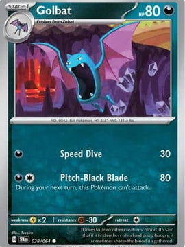 Golbat (28) [SV: Shrouded Fable] Reverse Holofoil