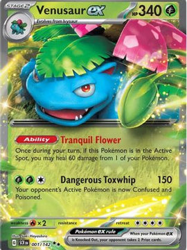 Venusaur ex 1 - SV07 Stellar Crown Holofoil