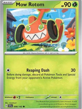 Mow Rotom 8 - SV07 Stellar Crown Reverse Holofoil