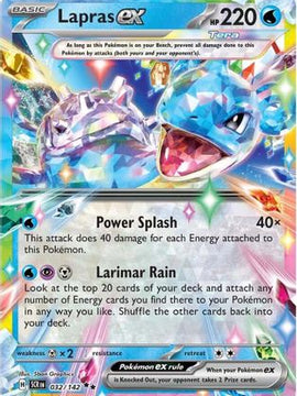 Lapras ex 32 - SV07 Stellar Crown Holofoil