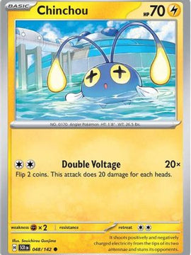 Chinchou 48 - SV07 Stellar Crown Reverse Holofoil