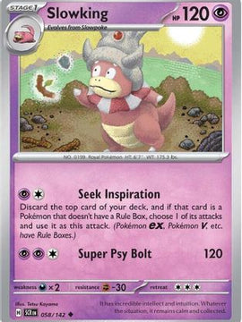 Slowking 58 - SV07 Stellar Crown Reverse Holofoil