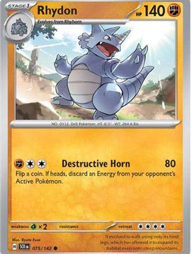 Rhydon 75 - SV07 Stellar Crown Reverse Holofoil