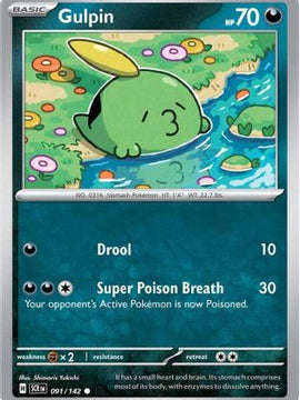 Gulpin 91 - SV07 Stellar Crown Reverse Holofoil