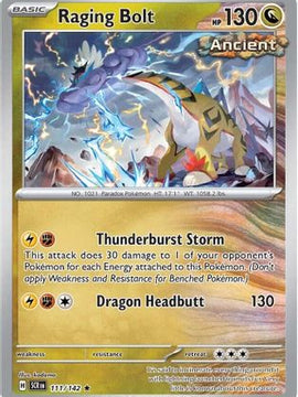 Raging Bolt 111 - SV07 Stellar Crown Reverse Holofoil