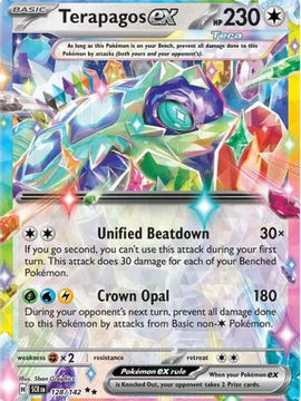 Terapagos ex 128 - SV07 Stellar Crown Holofoil