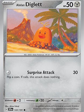 Alolan Diglett 122 - SV08 Surging Sparks