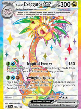 Alolan Exeggutor ex 225 - SV08 Surging Sparks Holofoil