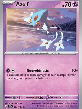 Azelf 80 - SV08 Surging Sparks Reverse Holofoil