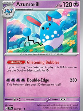 Azumarill 74 - SV08 Surging Sparks Reverse Holofoil