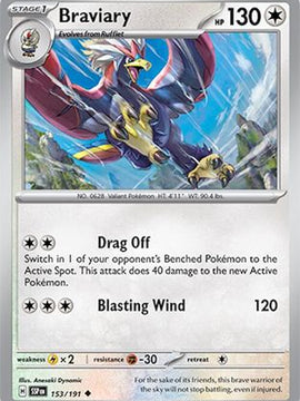 Braviary 153 - SV08 Surging Sparks Reverse Holofoil