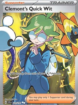 Clemont's Quick Wit 229 - SV08 Surging Sparks Holofoil