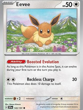 Eevee 143 - SV08 Surging Sparks Reverse Holofoil