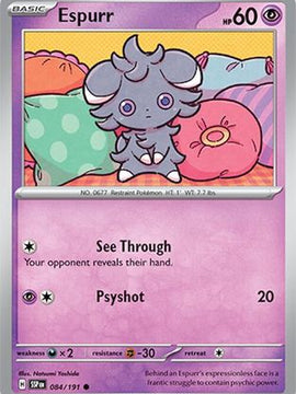 Espurr 84 - SV08 Surging Sparks Reverse Holofoil