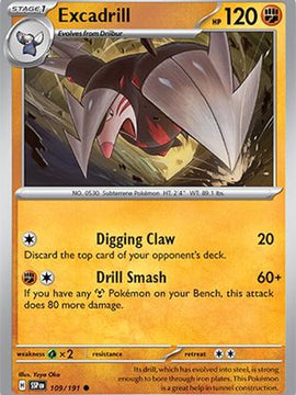 Excadrill 109 - SV08 Surging Sparks Reverse Holofoil