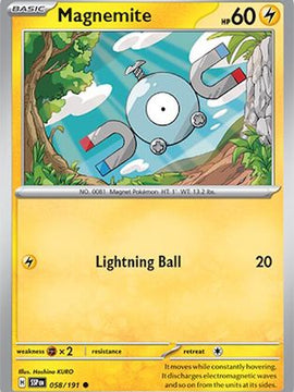 Magnemite 58 - SV08 Surging Sparks Reverse Holofoil