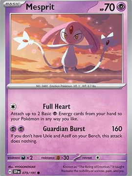 Mesprit 79 - SV08 Surging Sparks Reverse Holofoil