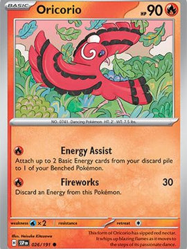 Oricorio 26 - SV08 Surging Sparks Reverse Holofoil