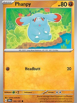 Phanpy 102 - SV08 Surging Sparks Reverse Holofoil