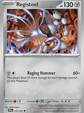 Registeel 125 - SV08 Surging Sparks Reverse Holofoil