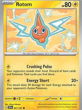 Rotom 61 - SV08 Surging Sparks Reverse Holofoil