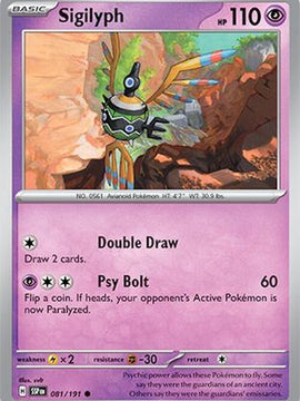 Sigilyph 81 - SV08 Surging Sparks Reverse Holofoil