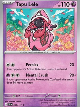 Tapu Lele 92 - SV08 Surging Sparks Reverse Holofoil