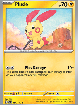 Plusle (060/182) [Paradox Rift]