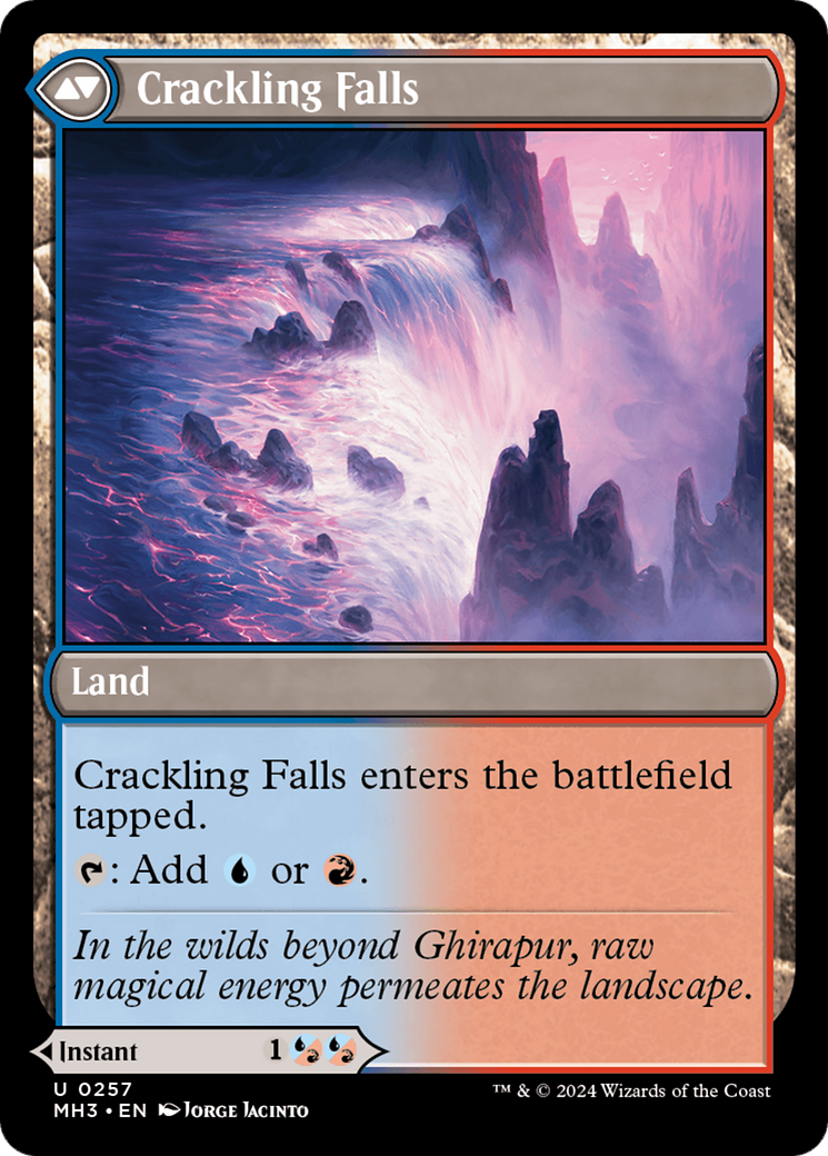 Rush of Inspiration // Crackling Falls (MH3-257) - Modern Horizons 3