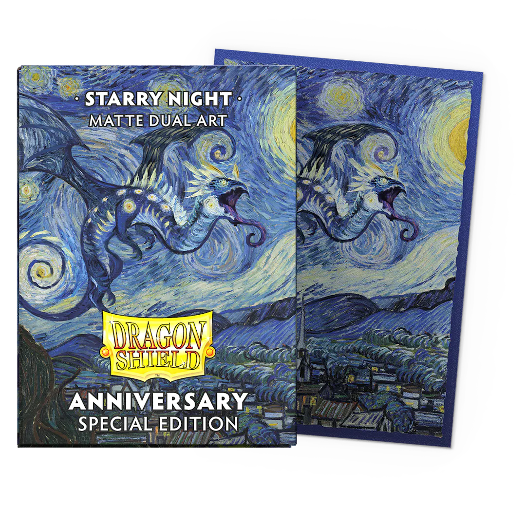 Dragon Shield - Starry Night - Matte Dual Art Sleeves (100 Count - Standard Size)