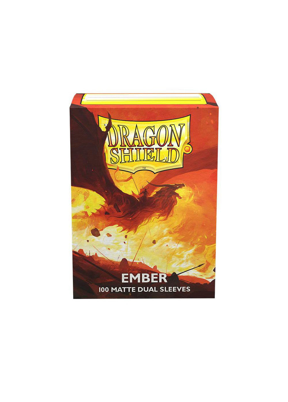 Dragon Shield - Ember - Dual Matte Sleeves (100 Count - Standard Size)