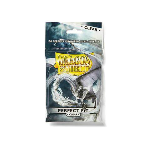 Dragon Shield Sleeves - Perfect Fit Clear (100 Count - Standard Size)