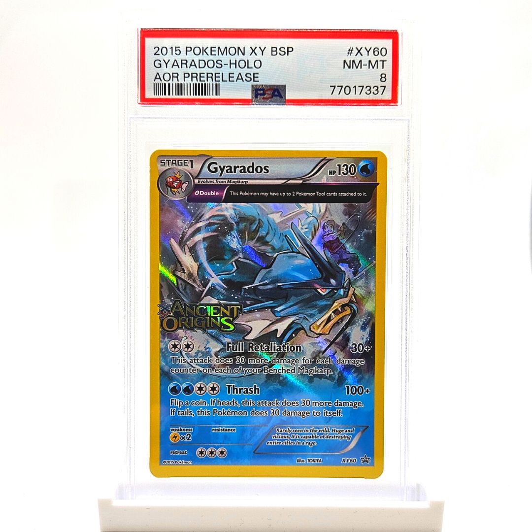 PSA 8 Gyarados XY60 - Ancient Origins Pre-Prelease Promo