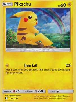 Pikachu (28/73) (Cracked Ice Holo) [Miscellaneous Cards]