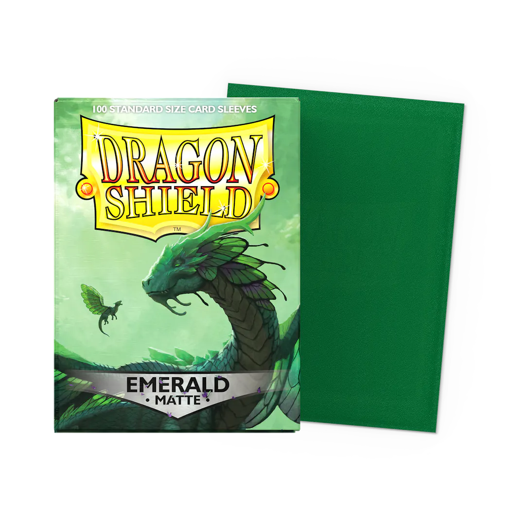 Dragon Shield Sleeves - Emerald Matte (100 Count - Standard Size)