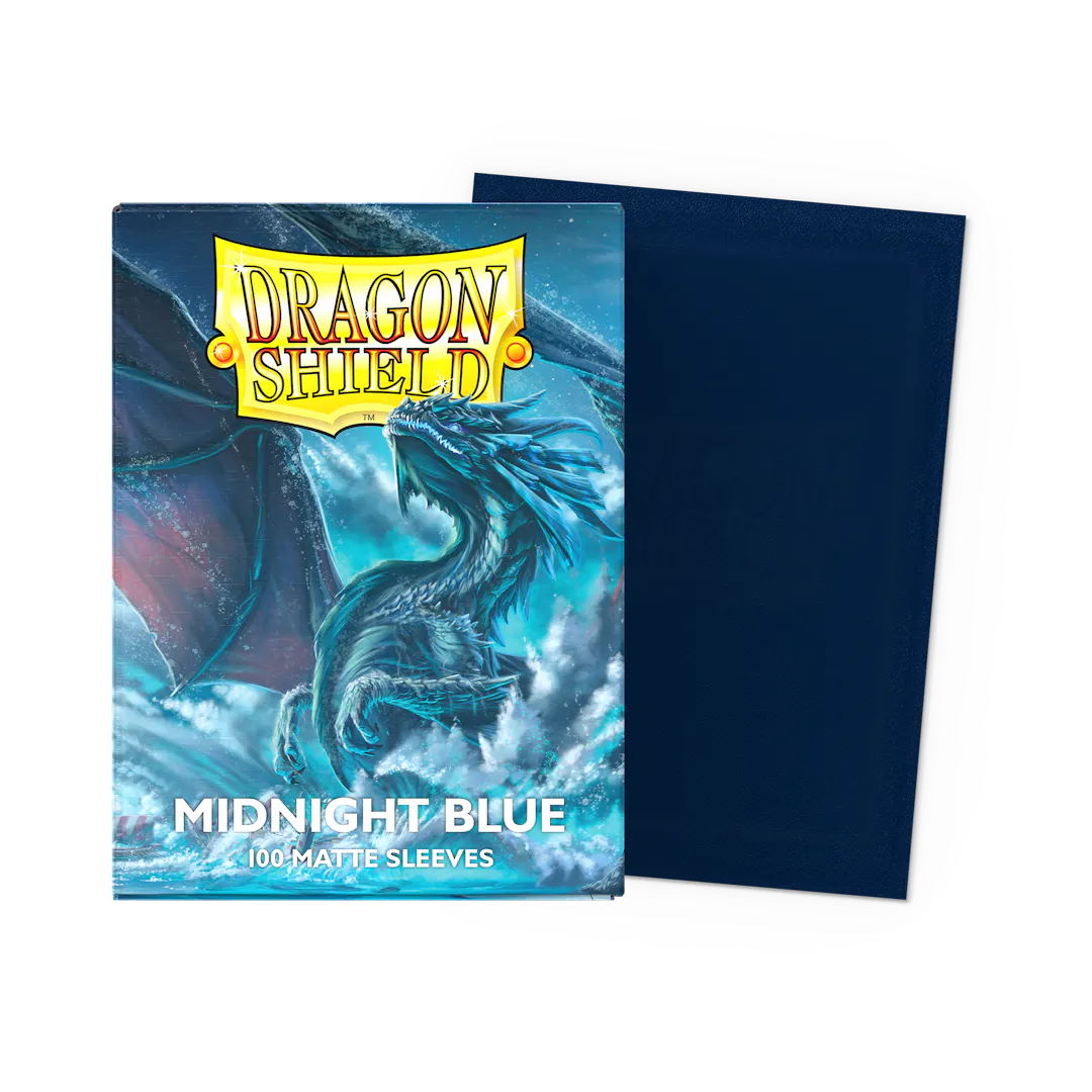 Dragon Shield - Midnight Blue - Matte Sleeves (100 Count - Standard Size)