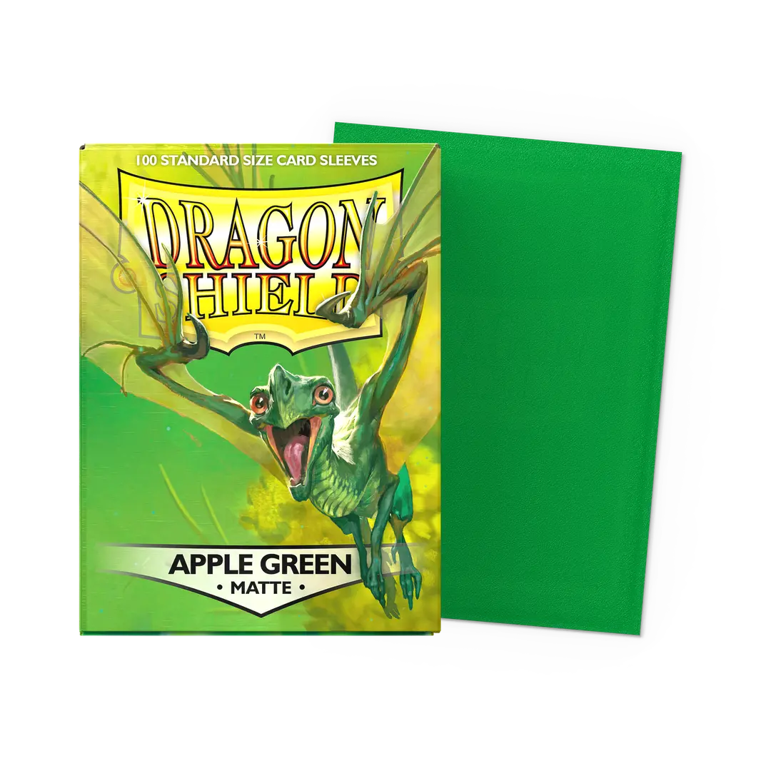 Dragon Shield Sleeves - Matte Apple Green (100 Count - Standard Size)