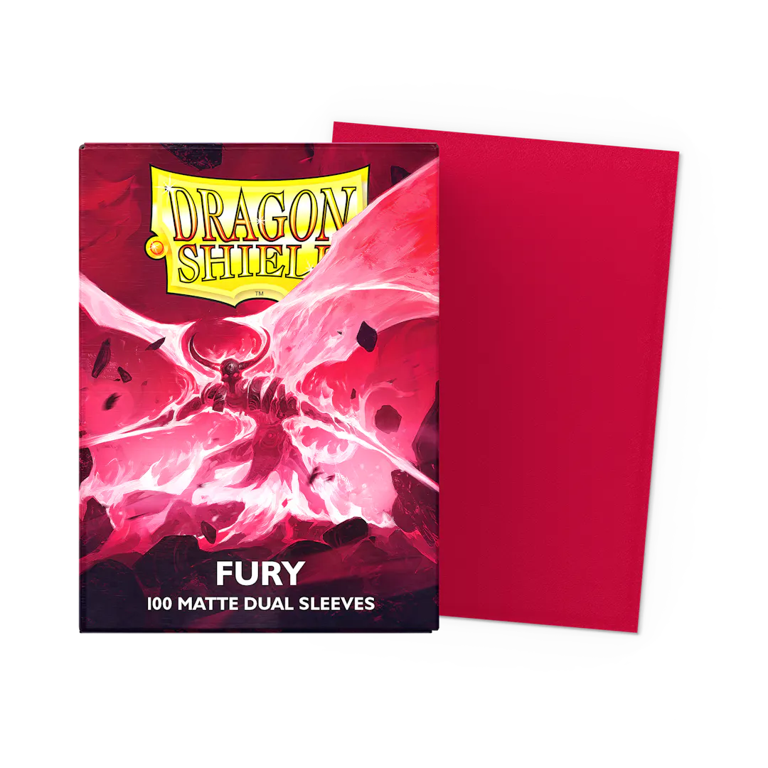 Dragon Shield - Fury - Dual Matte Sleeves (100 Count - Standard Size)