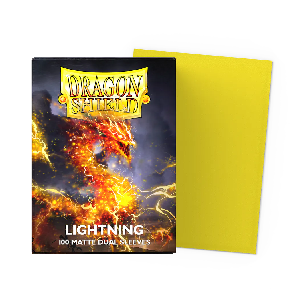 Dragon Shield - Lightning - Dual Matte Sleeves (100 Count - Standard Size)