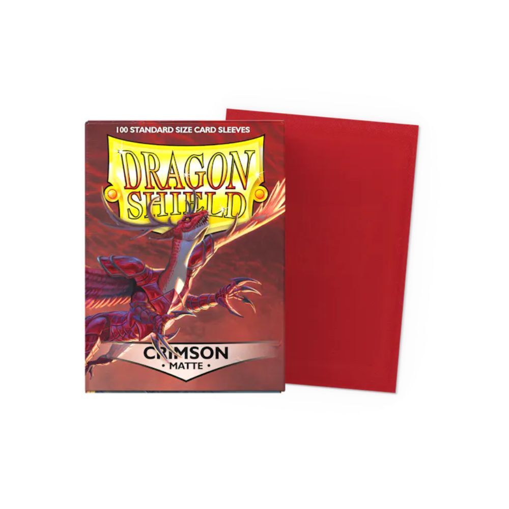 Dragon Shield Sleeves - Crimson Matte (100 Count)