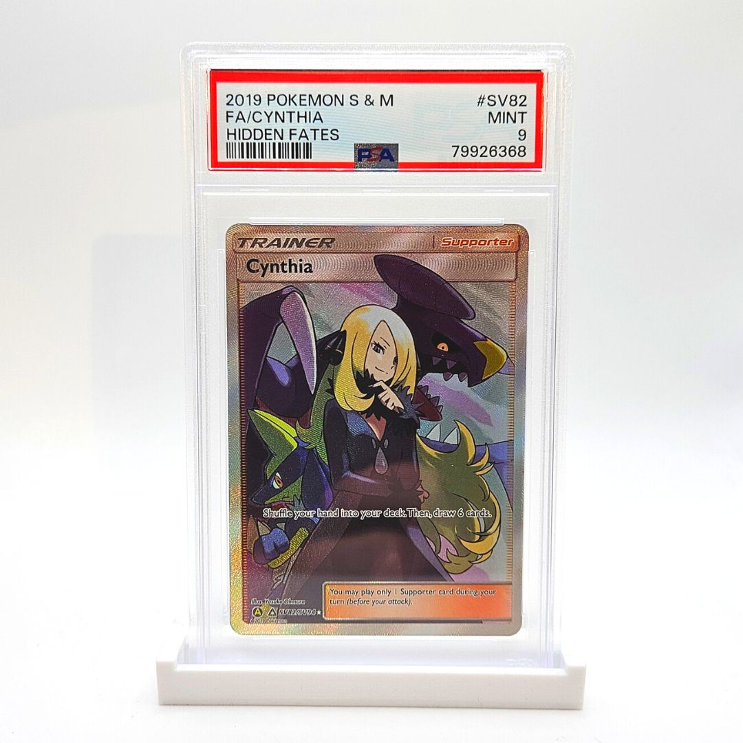 PSA 9 Full Art Cynthia - Sun & Moon Hidden Fates