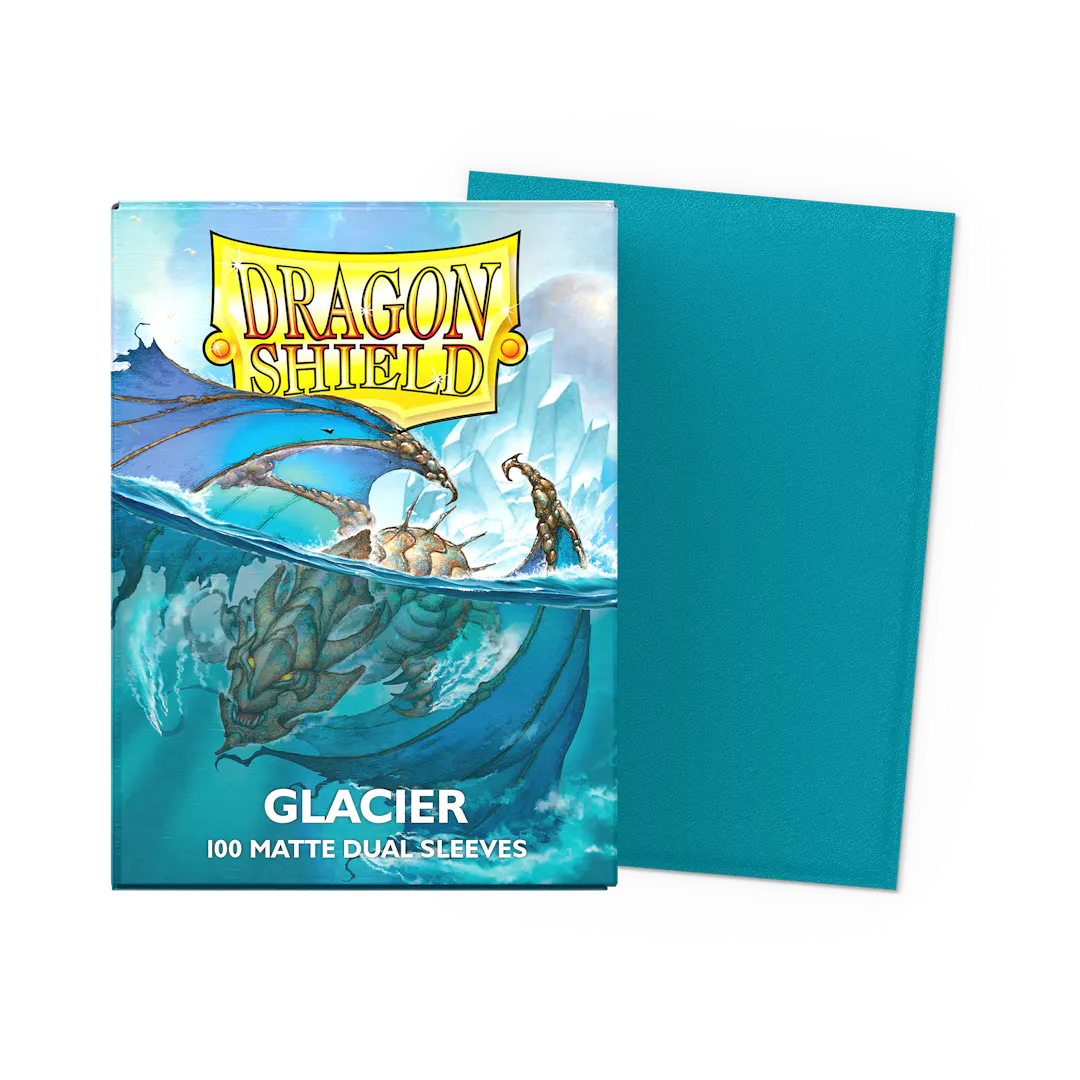 Dragon Shield - Glacier - Dual Matte Sleeves (100 Count - Standard Size)